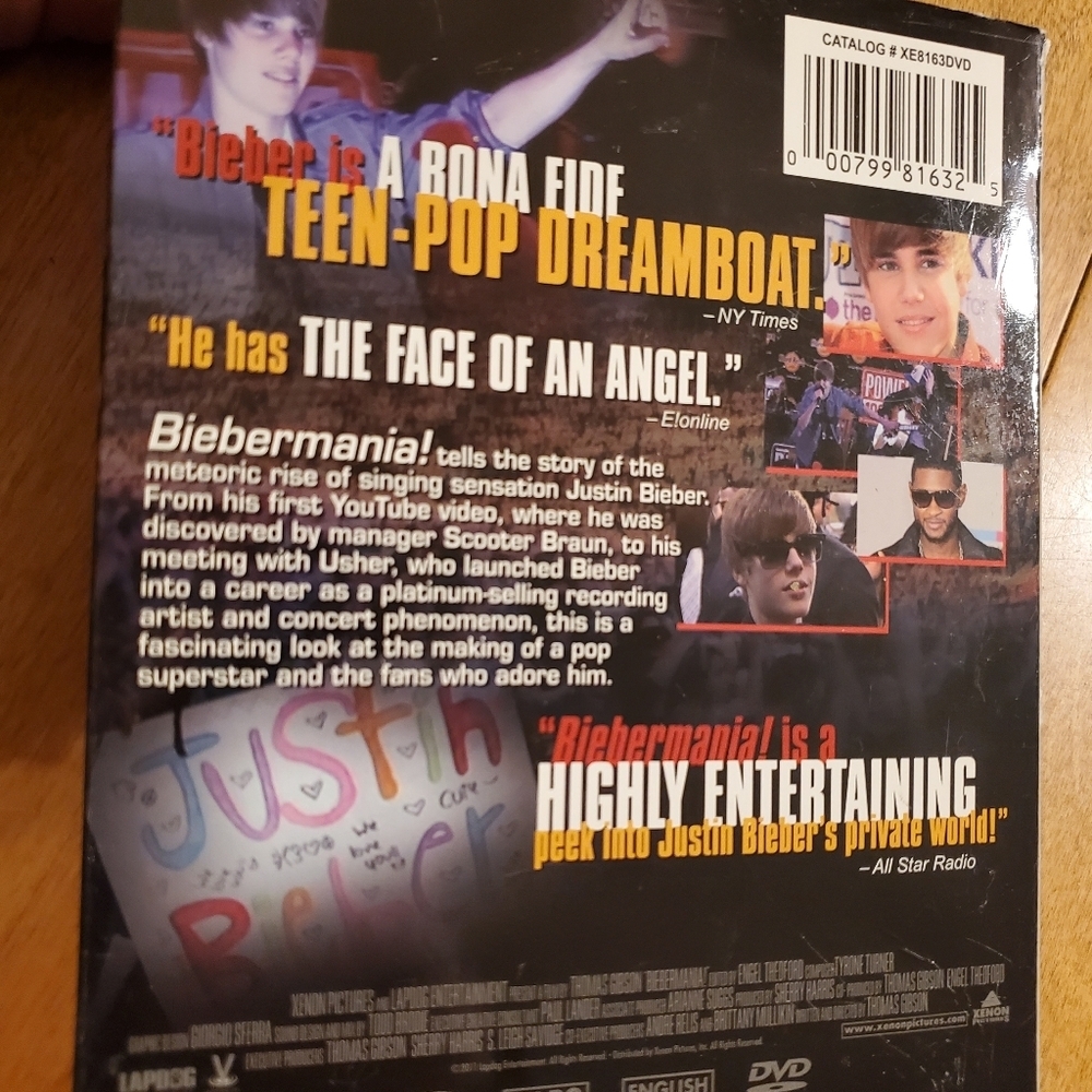 Bieber, Justiin - Biebermania! - DVD -  Usher,Justin Bieber-Various - Picture 5 of 5